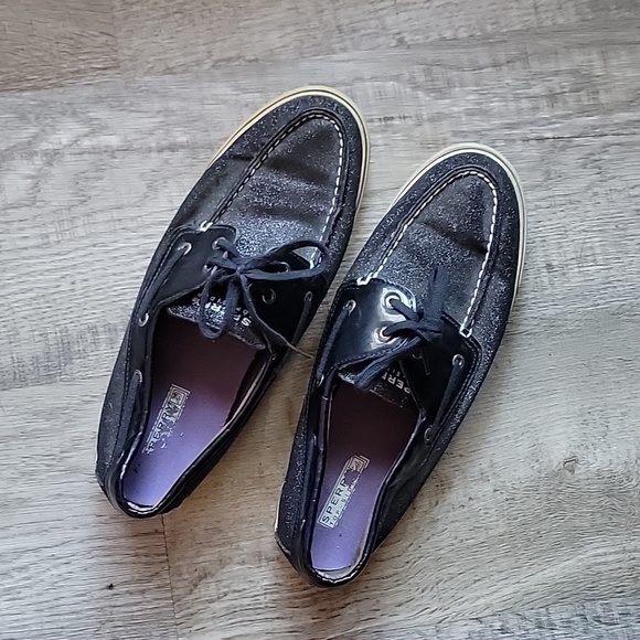 Woman size 12 Black Sparkley Sherry's - Picture 1 of 4